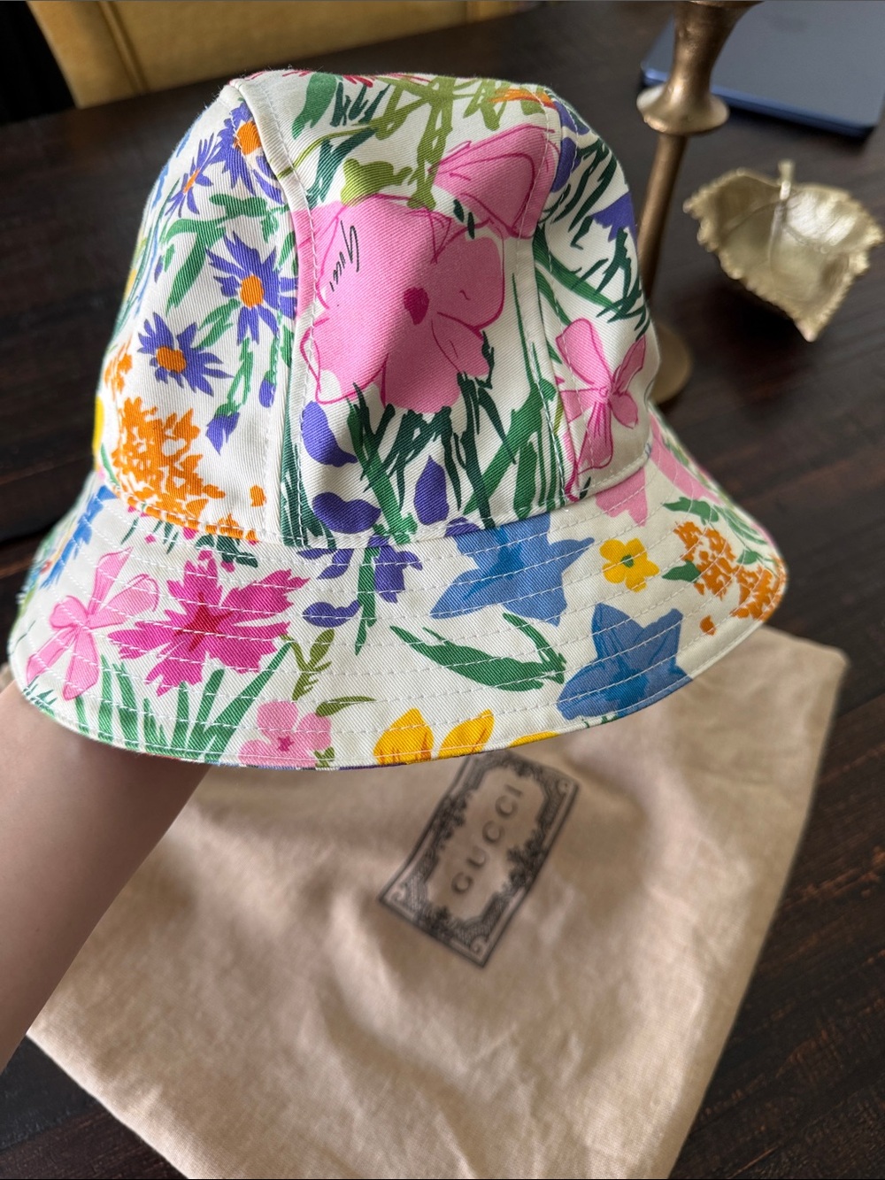 GUCCI x Ken Scott Floral Bucket Hat